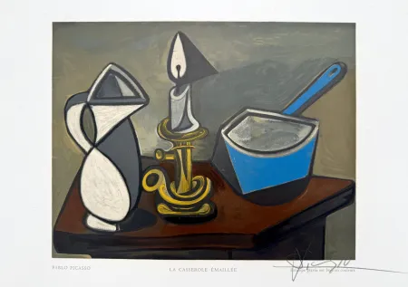 Holzschnitt Picasso - La Casserole Émaillée