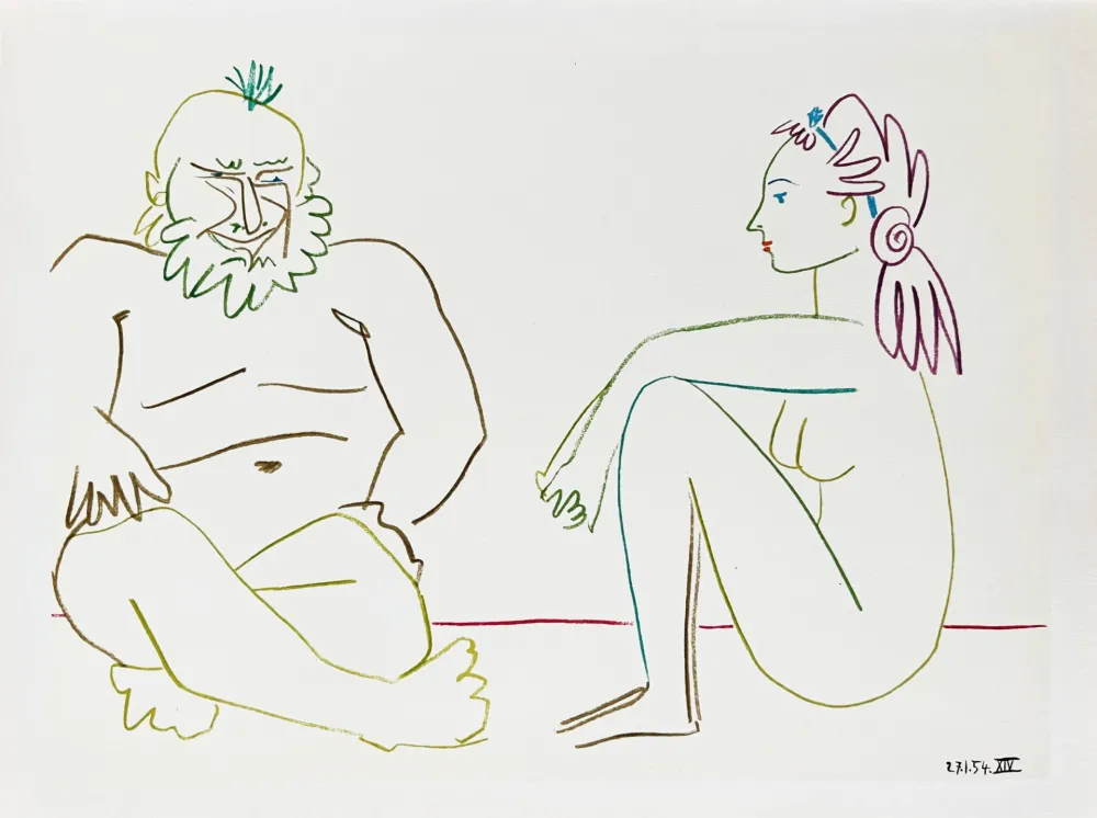 Lithographie Picasso - La Comédie Humaine