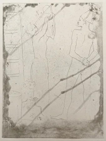 Stich Picasso - La Famille de Saltimbanques au Macaque