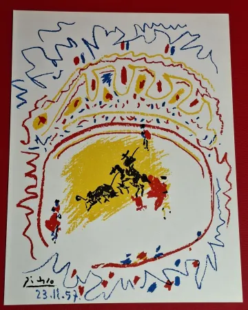 Lithographie Picasso - La Petite Corrida 1957