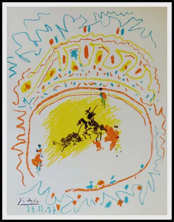 Lithographie Picasso - La Pique (Corrida) 