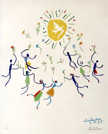Lithographie Picasso - La ronde de la jeunesse