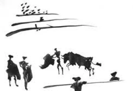 Aquatinta Picasso - La Tauromaquia portfolio