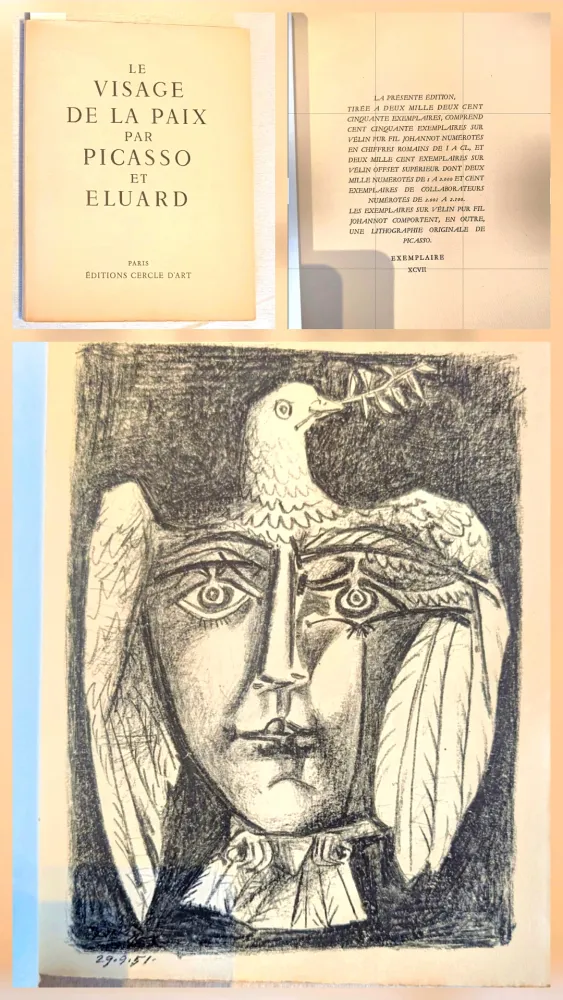 Lithographie Picasso - La Visage de la Paix 1951 Deluxe 