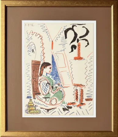 Lithographie Picasso - L'atelier de Cannes (The Cannes Studio)