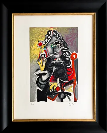 Lithographie Picasso - Le cavalier 