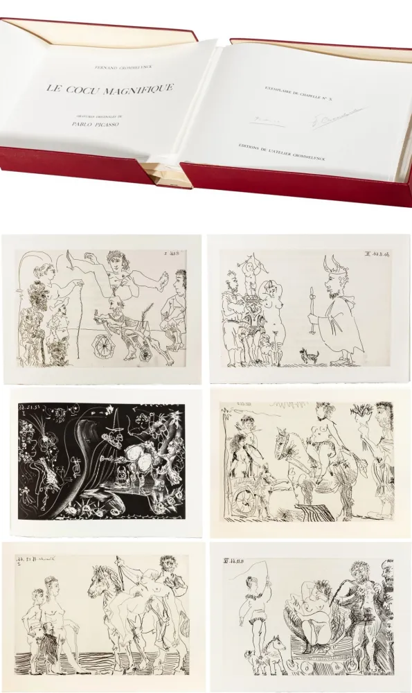 Illustriertes Buch Picasso - LE COCU MAGNIFIQUE. 12 eaux-fortes et aquatintes originales de Picasso (1968)