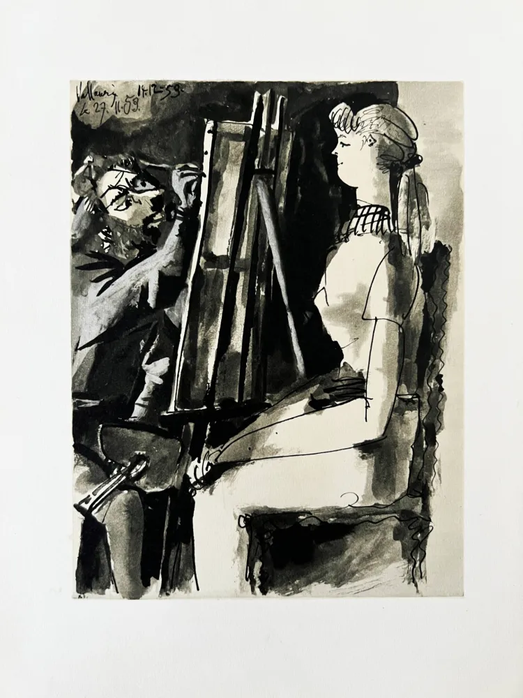 Lithographie Picasso - Le Peintre et son Modèle I