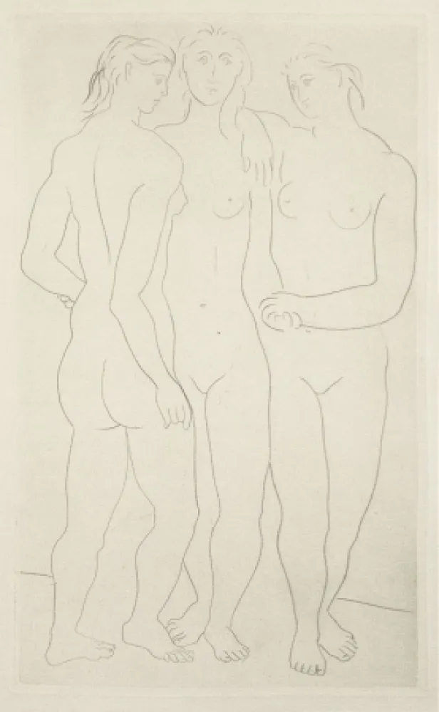 Radierung Picasso - Le Trois Graces II