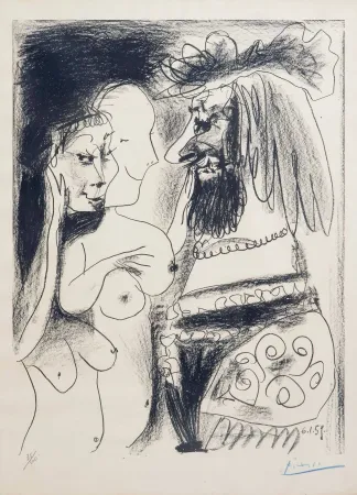 Lithographie Picasso - Le vieux Roi