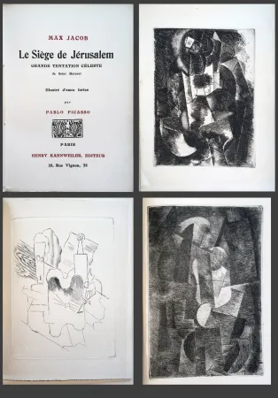 Illustriertes Buch Picasso - Max Jacob. LE SIÈGE DE JÉRUSALEM. 3 eaux-fortes cubistes de Picasso (1914).