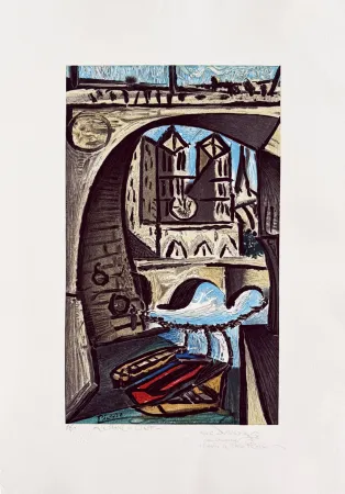 Lithographie Picasso - Notre Dame