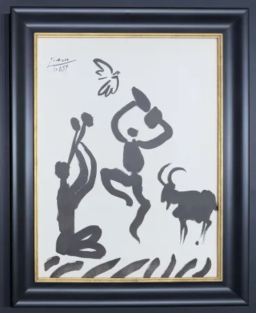 Lithographie Picasso - Pablo Picasso (1881–1973) – Danseur et musicien – lithograph on Arches paper – 1959