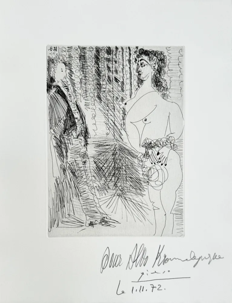 Stich Picasso - Pablo Picasso – Le Cabinet particulier, Degas et une fille