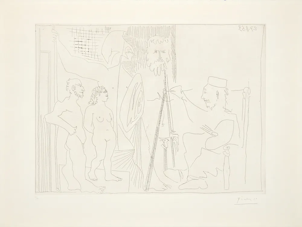 Stich Picasso - Peintre néo-classique dans son atelier