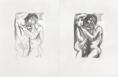 Monotypie Picasso - Picasso and Me  Suite erotique