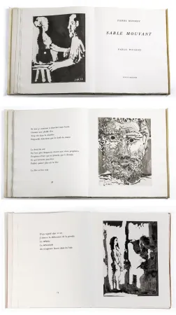Illustriertes Buch Picasso - Pierre Reverdy. SABLE MOUVANT. 10 aquatintes originales (1966)