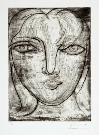 Stich Picasso - Portrait de Marie-Thérèse de face