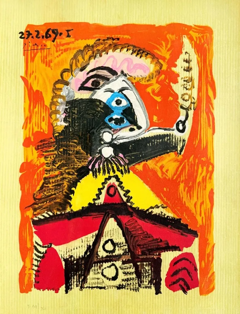 Lithographie Picasso - Portraits Imaginaires 27.2.69 I