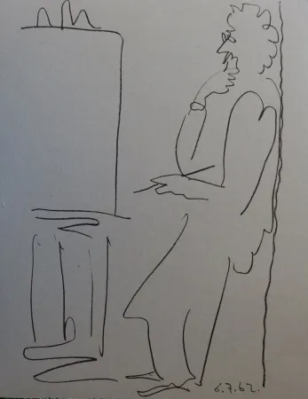 Lithographie Picasso - Regards sur Paris - The painter