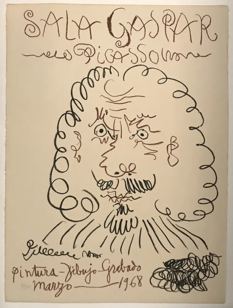 Lithographie Picasso - Sala Gaspar