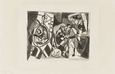 Lithographie Picasso - Scène d'intérieur