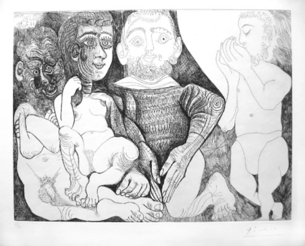 Radierung Picasso - Série 156