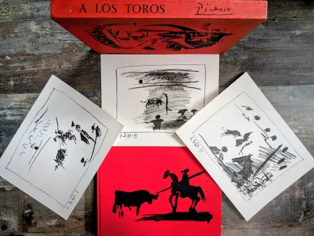 Lithographie Picasso - Set of 3 Original Lithographs by Pablo Picasso - Corrida Scenes, 1961