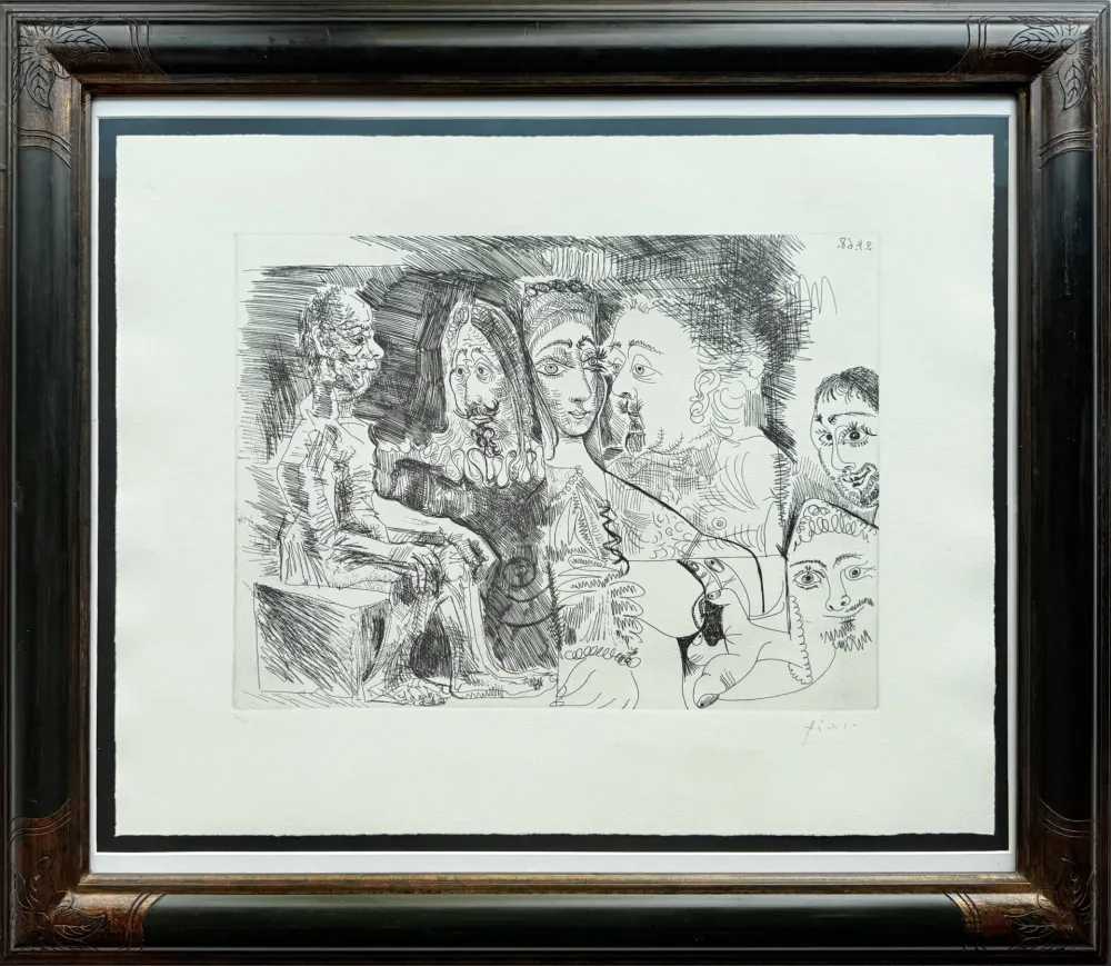 Radierung Picasso - Suite 347, 4 avril 1968, L. 17