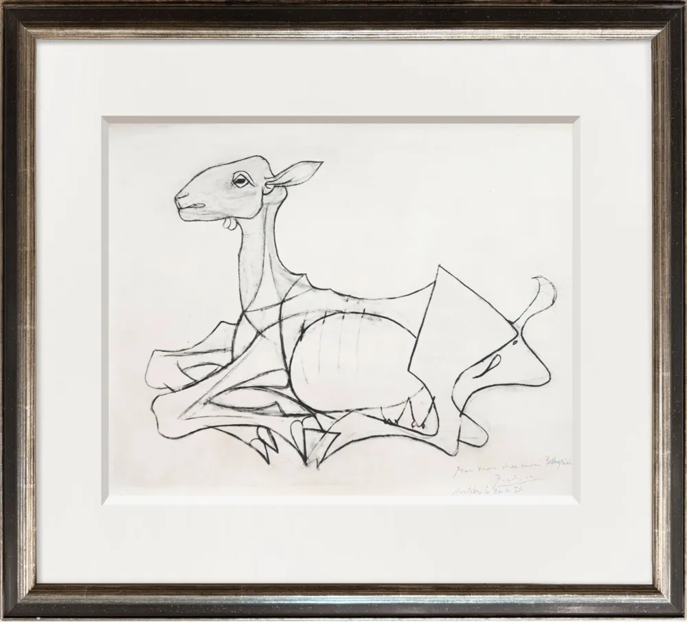 Fotografie Picasso - The Goat, 1954.