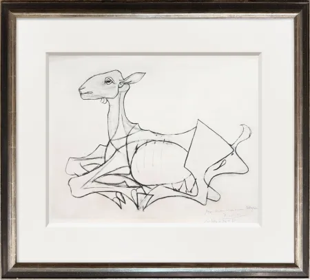 Fotografie Picasso - The Goat, 1954.