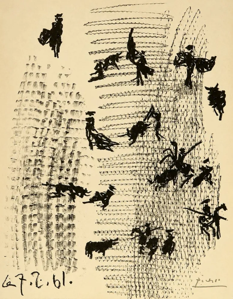 Lithographie Picasso - Toros y toreros