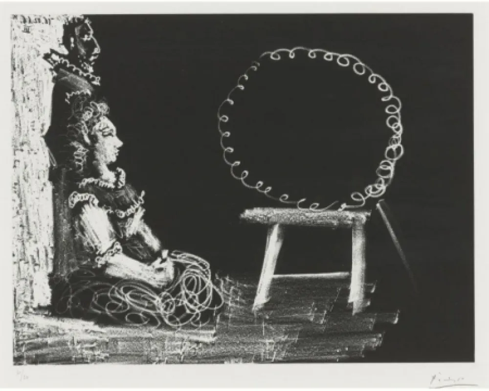 Aquatinta Picasso - Un couple d'amateurs