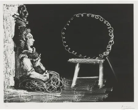 Aquatinta Picasso - Un couple d'amateurs