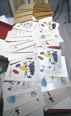 Illustriertes Buch Picasso - Unique copy of Chant funèbre pour Ignacio sánchez mejías 