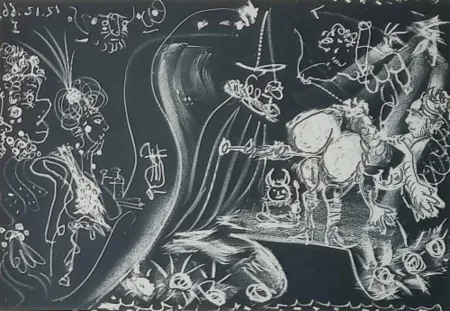Radierung Und Aquatinta Picasso - Untitled from Le Cocu Magnifique