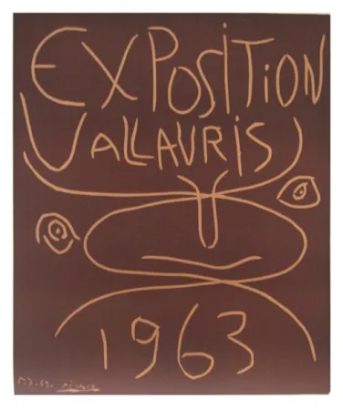 Linolschnitt Picasso - Vallauris 63