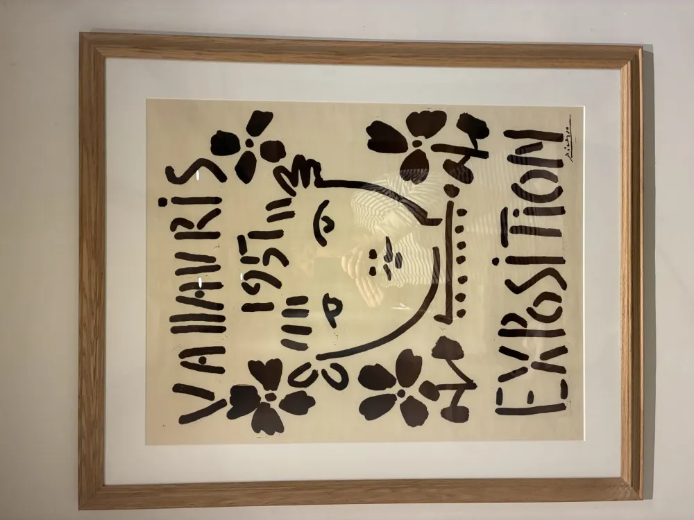 Linolschnitt Picasso - Vallauris Exposition, 1951