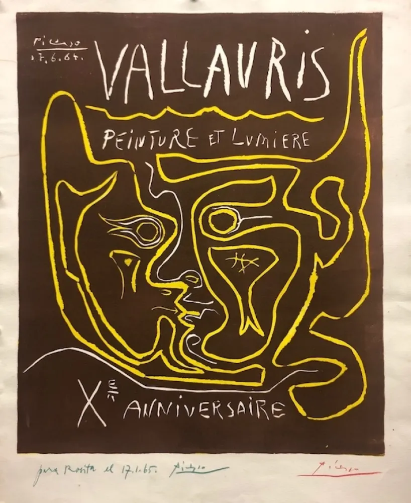 Linolschnitt Picasso - Vallauris. Peinture et lumière X Anniversaire