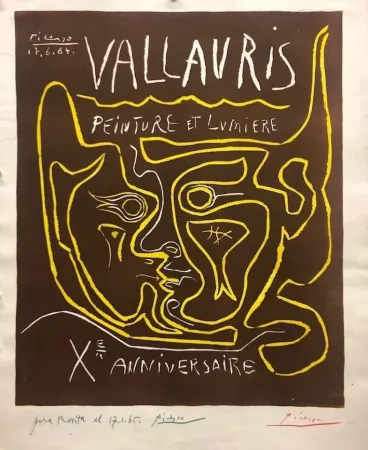 Linolschnitt Picasso - Vallauris, peinture et lumière X Anniversaire