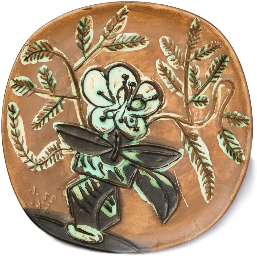 Keramik Picasso - “Vase au bouquet”