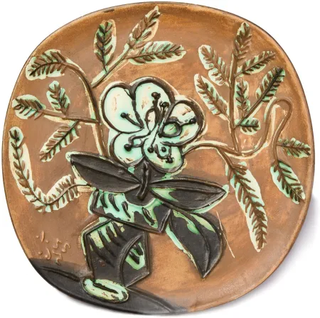 Keramik Picasso - “Vase au bouquet”