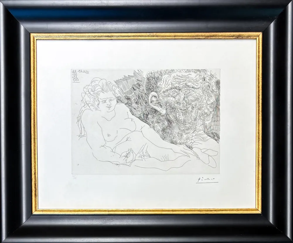 Stich Picasso - VIEUX PEINTRE ET VIEUX MODELE