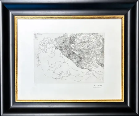 Stich Picasso - VIEUX PEINTRE ET VIEUX MODELE