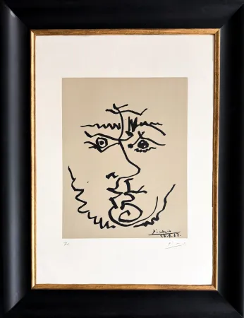 Lithographie Picasso - Visage