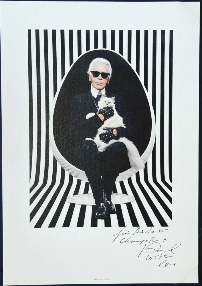 Keine Technische Pierre Et Gilles - Karl Lagerfeld et Choupette, 2015