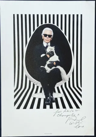 Keine Technische Pierre Et Gilles - Karl Lagerfeld et Choupette, 2015