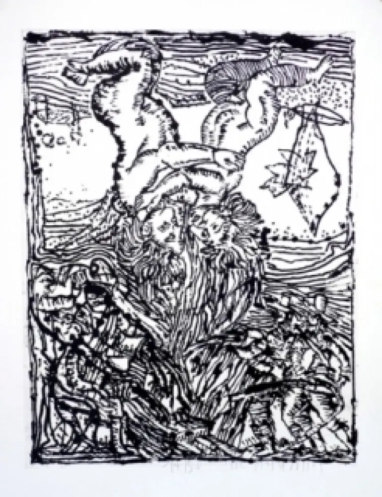 Aquatinta Pincemin - Sans titre