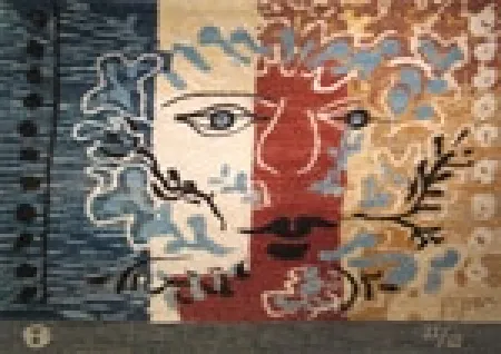 Siebdruck Piper - Foliate Head