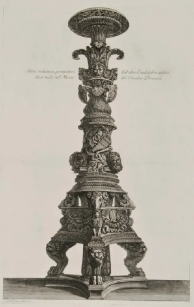 Stich Piranesi - Perspectiva de candelabro